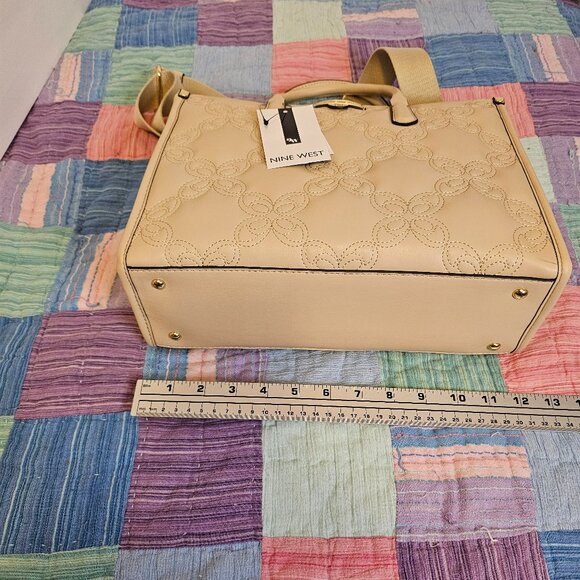 Nine West Cosette Tote Bag, Beige, NWT - Picture 6 of 6
